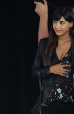 ZOOEY DESCHANEL and HANNAH SIMONE on the Set of 