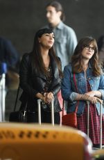 ZOOEY DESCHANEL and HANNAH SIMONE on the Set of 