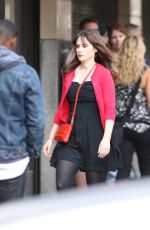 ZOOEY DESCHANEL on the Set of 