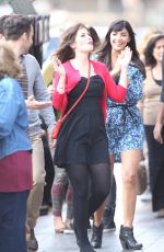 ZOOEY DESCHANEL on the Set of 