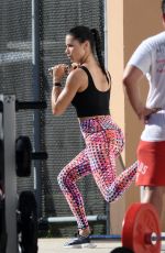 ADRIANA LIMA on the Set of Victoria