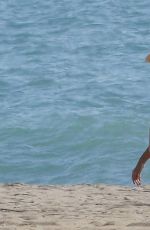ALESSANDRA AMBROSIO in Bikini at a Beach in Malibu 10/23/2016