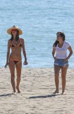 ALESSANDRA AMBROSIO in Bikini at a Beach in Malibu 10/23/2016
