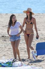 ALESSANDRA AMBROSIO in Bikini at a Beach in Malibu 10/23/2016