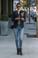 ALESSANDRA AMBROSIO in Jeans Out in West Hollywood 10/13/2016