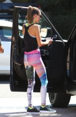 ALESSANDRA AMBROSIO in Tights Out in Brentwood 10/04/2016