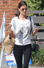 ALESSANDRA AMBROSIO Leaves Butcher