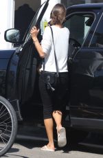 ALESSANDRA AMBROSIO Leaves Butcher