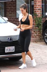 ALESSANDRA AMBROSIO Leaves Tracy Anderson Gym in Brentwood 10/23/2016