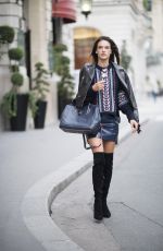 ALESSANDRA AMBROSIO Out and About in Paris 10/02/2016