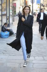 ALEXA CHUNG Out for Shopping in Paris 10/05/2016