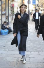 ALEXA CHUNG Out for Shopping in Paris 10/05/2016