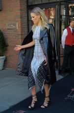 ALI LARTER Leaves Her Hotel in New York 10/07/2016