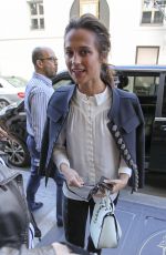 ALICIA VIKANDER Arrives at Her Hotel in Paris 10/05/2016