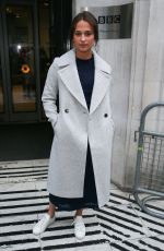 ALICIA VIKANDER at BBC Radio 2 Studios in London 10/21/2016