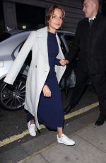 ALICIA VIKANDER at BBC Radio 2 Studios in London 10/21/2016