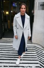 ALICIA VIKANDER at BBC Radio 2 Studios in London 10/21/2016