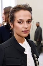 ALICIA VIKANDER at Louis Vuitton Fasion Show at Paris Fashion Week 10/05/2016