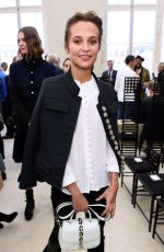 ALICIA VIKANDER at Louis Vuitton Fasion Show at Paris Fashion Week 10/05/2016