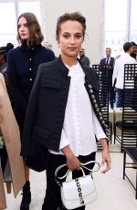 ALICIA VIKANDER at Louis Vuitton Fasion Show at Paris Fashion Week 10/05/2016