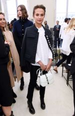 ALICIA VIKANDER at Louis Vuitton Fasion Show at Paris Fashion Week 10/05/2016