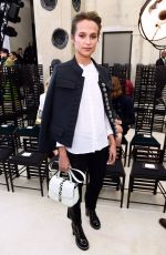ALICIA VIKANDER at Louis Vuitton Fasion Show at Paris Fashion Week 10/05/2016