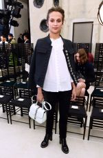ALICIA VIKANDER at Louis Vuitton Fasion Show at Paris Fashion Week 10/05/2016