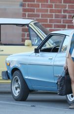 ALISON BRIE on the Set of 