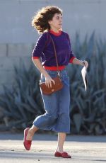 ALISON BRIE on the Set of 