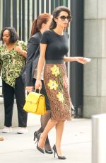 AMAL CLOONEY Out and About in New York 09/28/2016