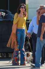 AMAL CLOONEY Surprising George on a Set in Los Angeles 10/20/2016