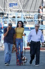 AMAL CLOONEY Surprising George on a Set in Los Angeles 10/20/2016