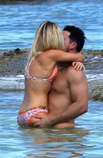 AMANDA STANTON in Bikini at a Beach in Cancun 10/15/2016