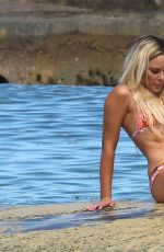 AMANDA STANTON in Bikini at a Beach in Cancun 10/15/2016