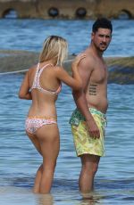 AMANDA STANTON in Bikini at a Beach in Cancun 10/15/2016
