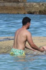 AMANDA STANTON in Bikini at a Beach in Cancun 10/15/2016