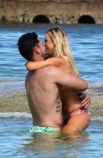 AMANDA STANTON in Bikini at a Beach in Cancun 10/15/2016