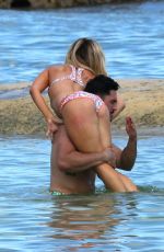 AMANDA STANTON in Bikini at a Beach in Cancun 10/15/2016