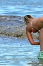AMANDA STANTON in Bikini at a Beach in Cancun 10/15/2016