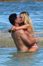 AMANDA STANTON in Bikini at a Beach in Cancun 10/15/2016