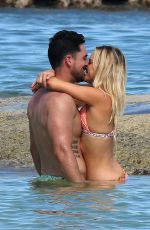 AMANDA STANTON in Bikini at a Beach in Cancun 10/15/2016
