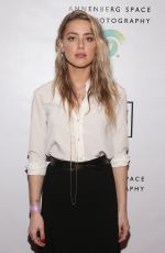 AMBER HEARD at Girlgaze: A Frame of Mind Opening in Los Angeles 10/21/2016