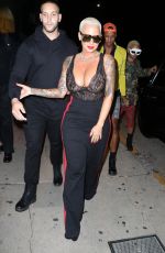 AMBER ROSE Night Out in Santa Monica 10/29/2016