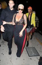 AMBER ROSE Night Out in Santa Monica 10/29/2016