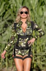 ANA BRAGA in Camouflage Outfit at Pumpkin Patch in Los Angeles 10/20/2016
