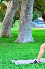 ANA BRAGA Working Out at a Park in Los Angeles 10/21/2016