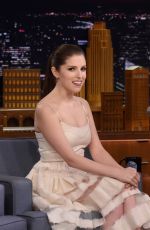 ANNA KENDRICK at Tonight Show Starring Jimmy Fallon in New York 10/28/2016