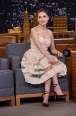 ANNA KENDRICK at Tonight Show Starring Jimmy Fallon in New York 10/28/2016