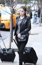 ANNA KENDRICK Leaves Her Hotel in New York 10/28/2016