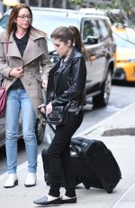 ANNA KENDRICK Leaves Her Hotel in New York 10/28/2016